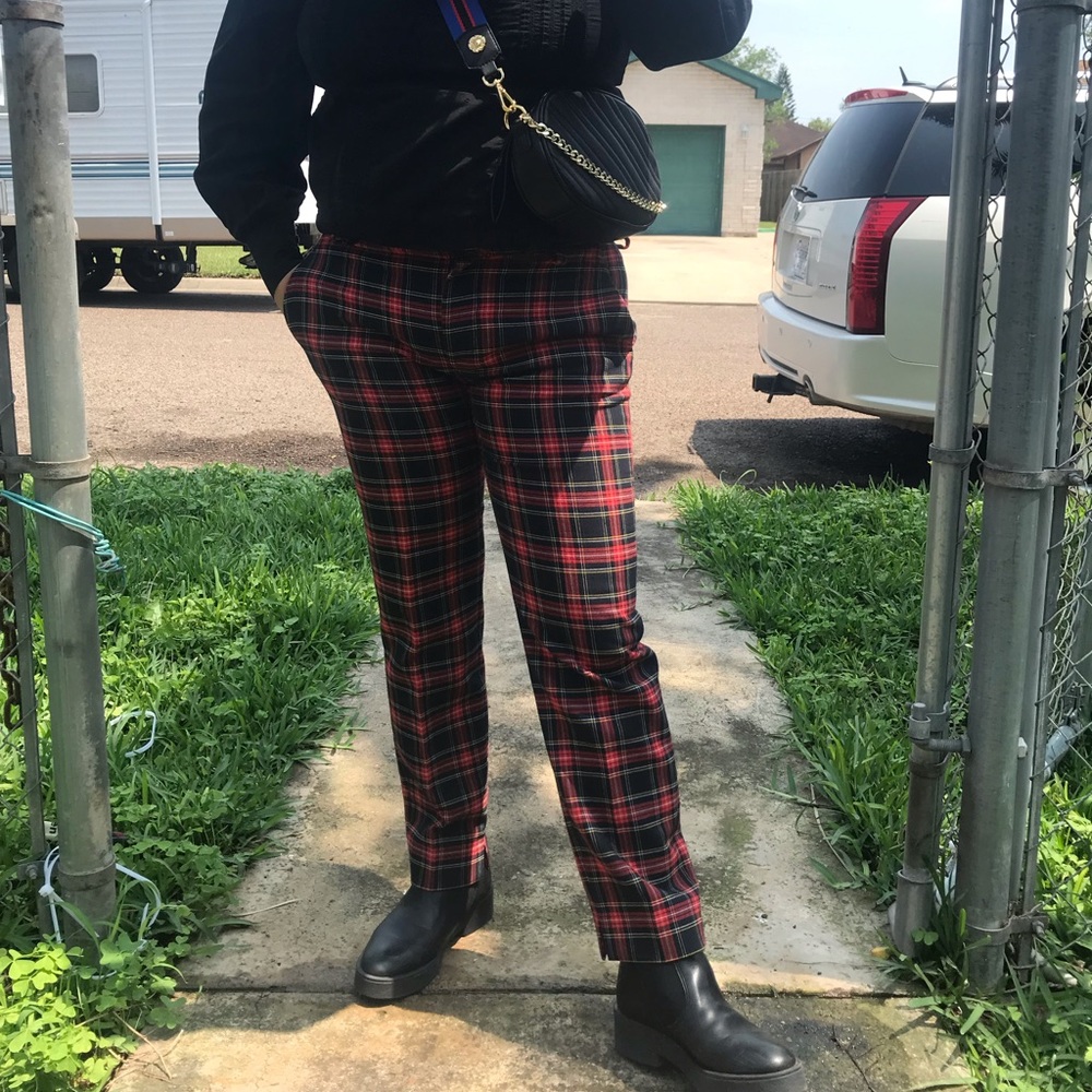 Zara plaid pants